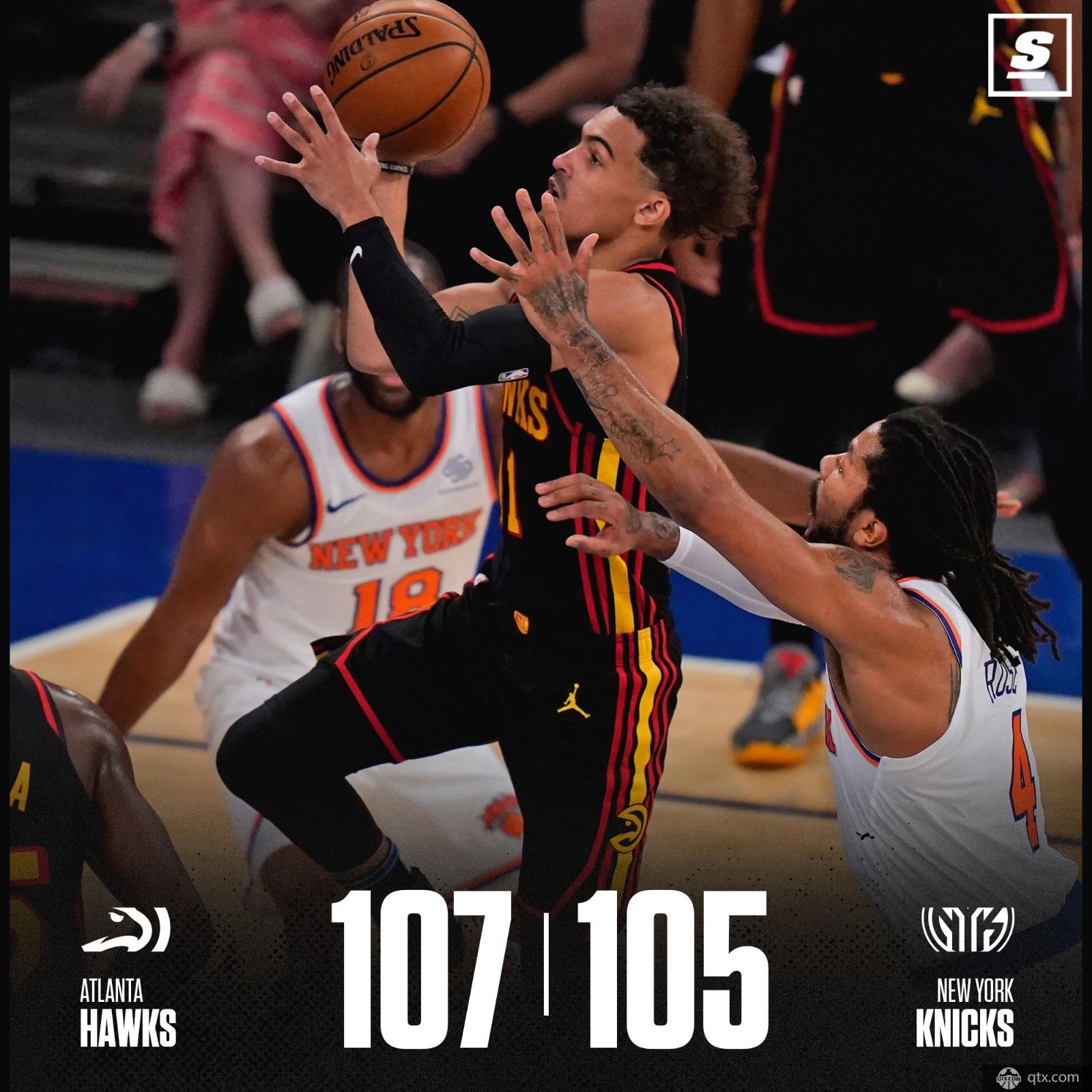 世俱杯参赛资格-灭鹰战胜黄蜂,特雷-杨单枪匹马